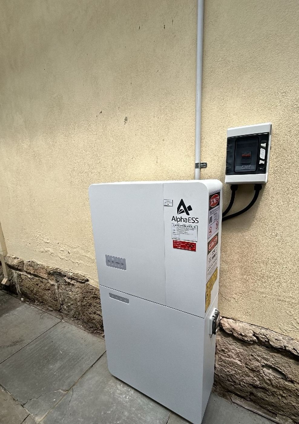 Alpha ESS home battery installed by Redtail Energy