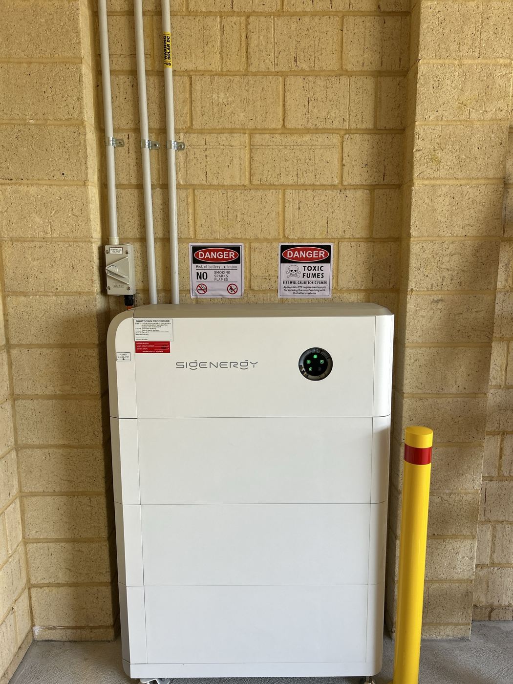 Sigenergy battery system installed by Redtail Energy